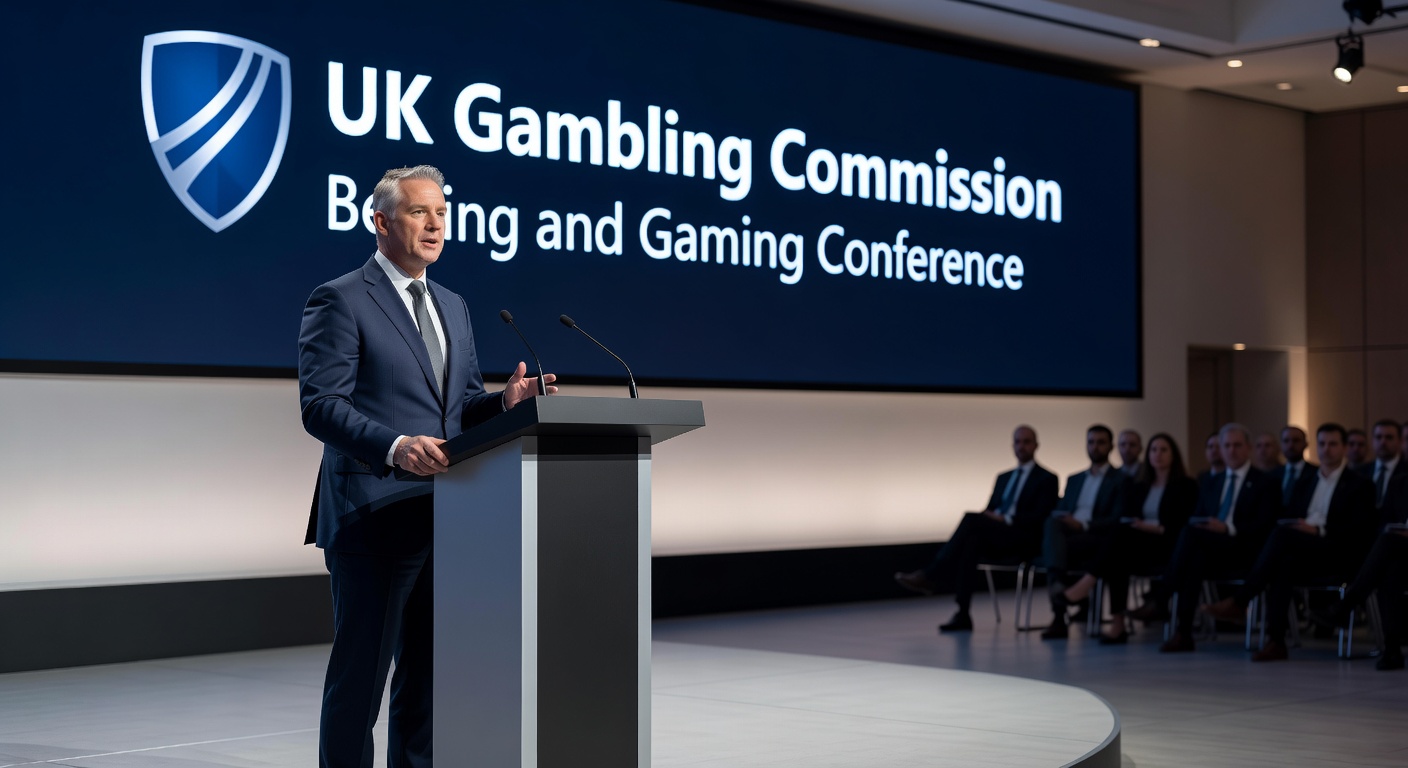 Visual representation of UK gambling enforcement efforts, including digital partnerships and funding allocations