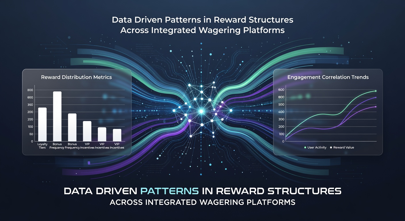 Data visualization showing reward distribution patterns across integrated wagering platforms with graphs and player engagement metrics