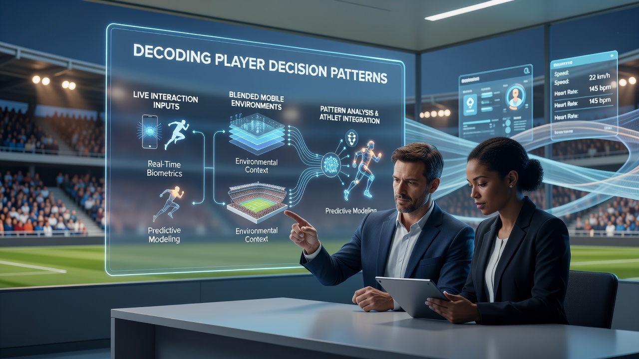 Analytics dashboard illustrating player flow between live tables, sports markets, and slot reels on a tablet screen