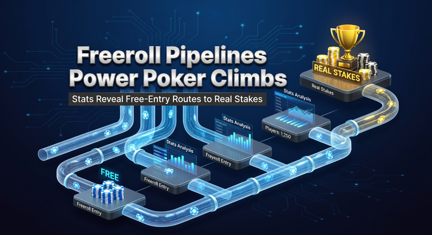 Intense poker freeroll tournament screen showing leaderboards and escalating prize structures