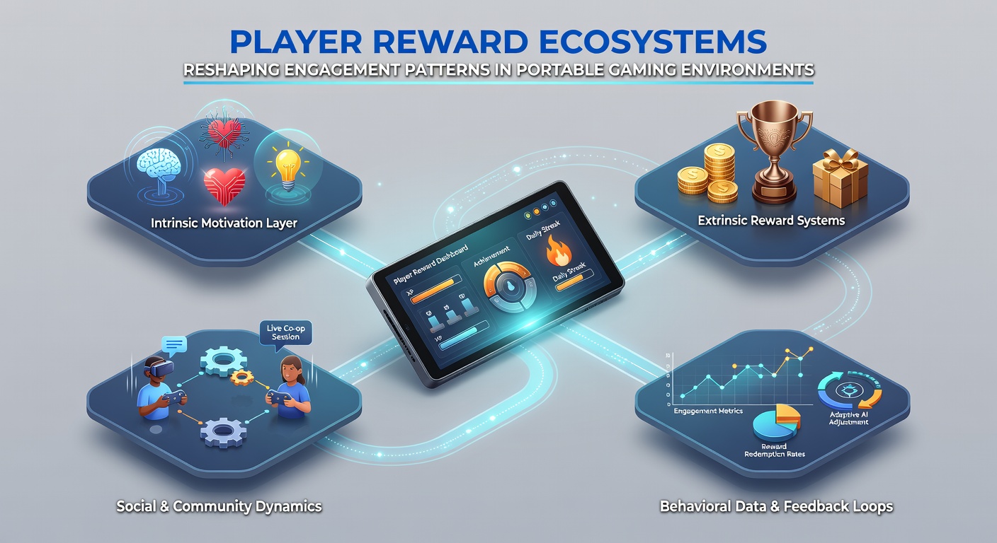Analytics dashboard illustrating engagement spikes linked to reward ecosystem updates in portable gaming apps