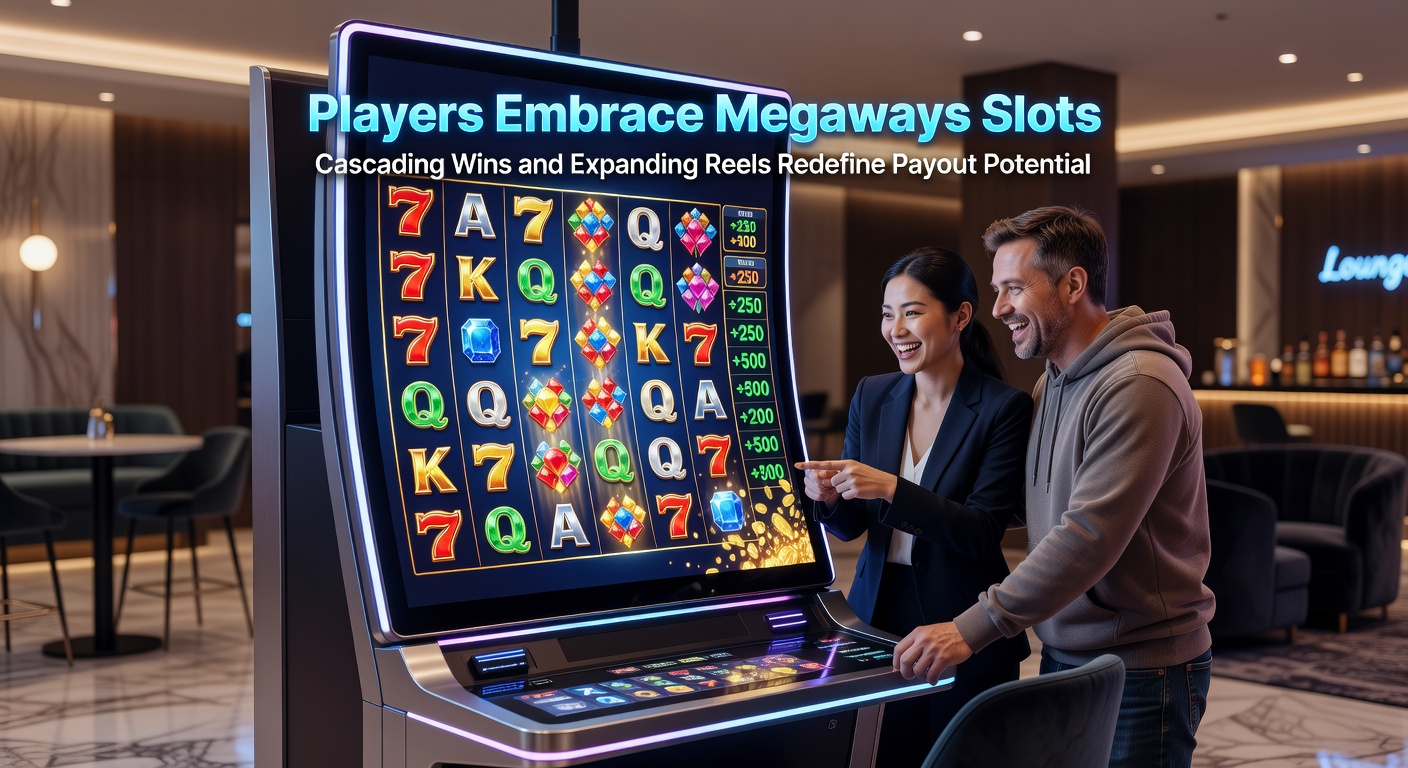 Close-up of a Megaways slot bonus round with exploding symbols, rising multipliers, and a jackpot meter filling up amid colorful animations